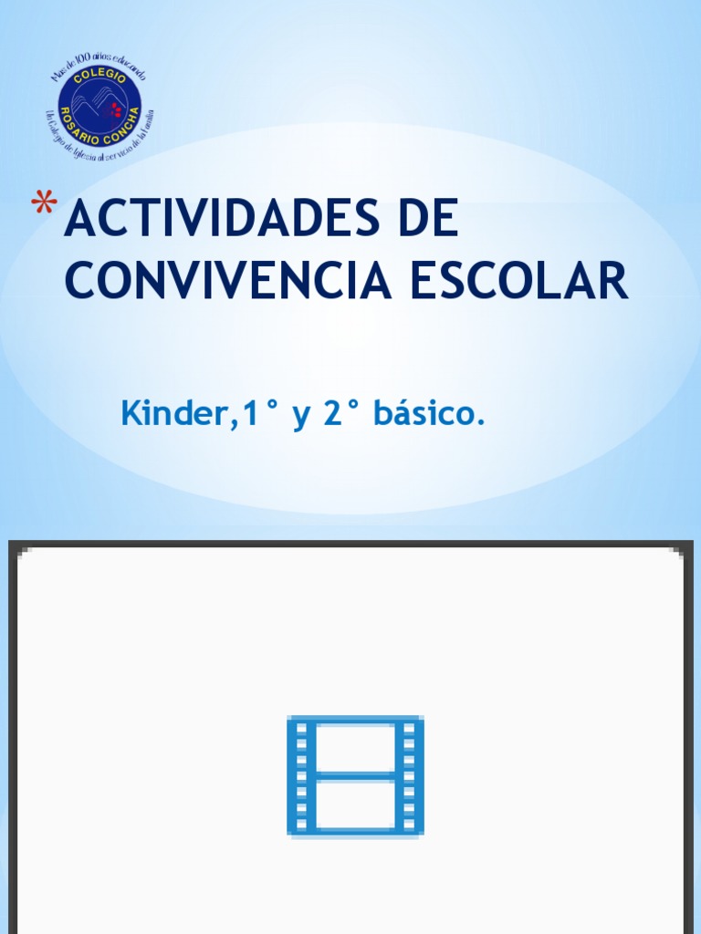 Actividades De Convivencia Escolar Pdf Crecimiento Personal Y