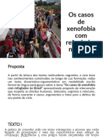 Os Casos de Xenofobia Com Refugiados No Brasil