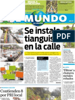 Portada El Mundo de Córdoba, lunes 18