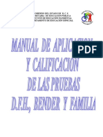 Manual de Aplicación y Calificación Del Bender, D.F.H. y de La Familia