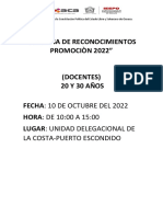 Reconocimientos Docente 2022 Unidad