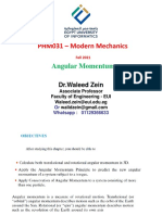 PHM031 - Modern Mechanics - Lecture 11