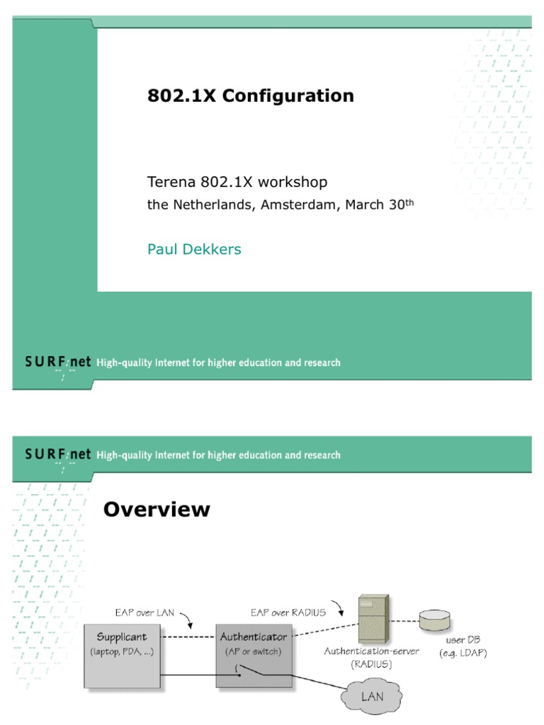 802 1x | PDF | Radius | Telecommunications