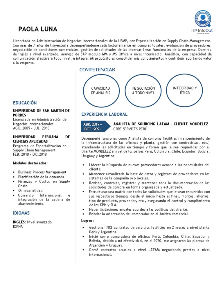 Especialización en Supply Chain Management | PDF | Perú | Gestión de la ...