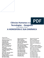 A Hidrosfera e Sua Dinâmica