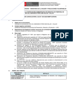 Convocatoria para La Contratación Administrativa de Servicio Cas Temporal de Un/A (01) Abogado/A para Cem Callao - Callao