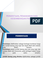 Permintaan, Penawaran, - Keseimbangan Pasar