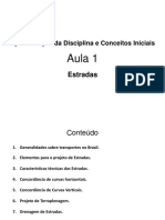 1 ESTRADAS1 INTRODUÇÃO CLASSIFICAÇÃO Publicada