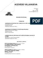 Arturo Acevedo CV