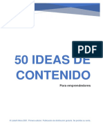50 ideas de contenido