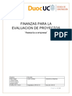 Finanzas para La Evaluacion de Proyectos