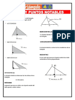 Líneas notables de triángulos: altura, mediana, mediatriz y más