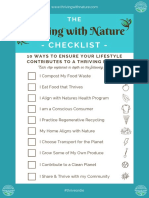 Thriving With Nature Checklist