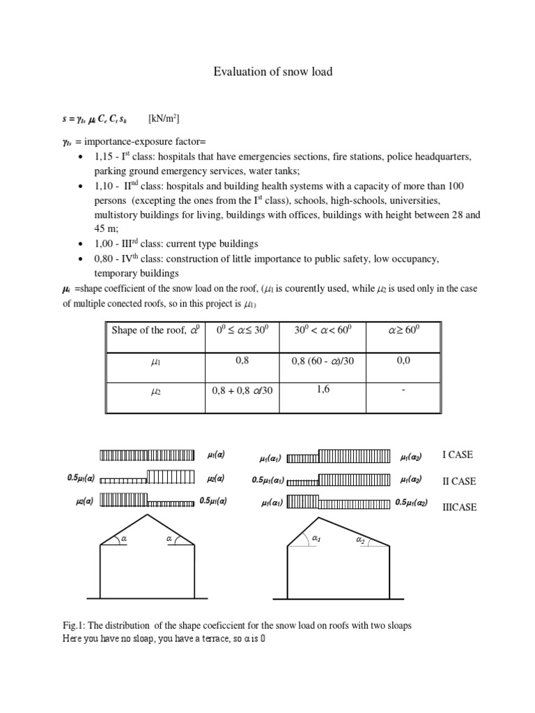 Evaluation of Snow Load | PDF | Science & Mathematics | Technology ...