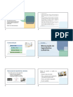 Procedimentos dietéticos para preparação de alimentos