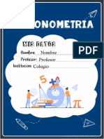 Caratula de Trigonometría en Word