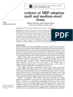 Antecedents of MRP