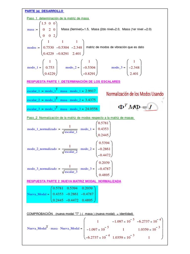 Determinación y Normalización de Modos | PDF