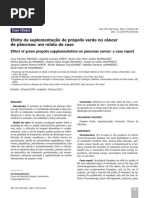 Efeito Da Suplementação de Própolis Verde No Câncer de Pâncreas: Um Relato de Caso