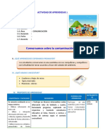 D1 A1 SESION Conversamos Sobre La Contaminación Ambiental