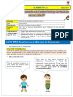 ACTIVIDAD DE MATEMÁTICA Semana 21 Día 4