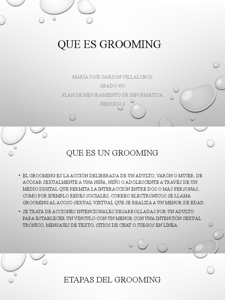 Prevención y Etapas del Grooming | PDF | Informática | ciberespacio