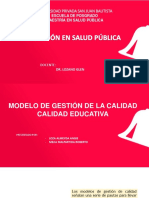 Modelo de Gestión y Calidad Educativa