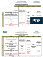 Quadro aulas Pedagogia 2022