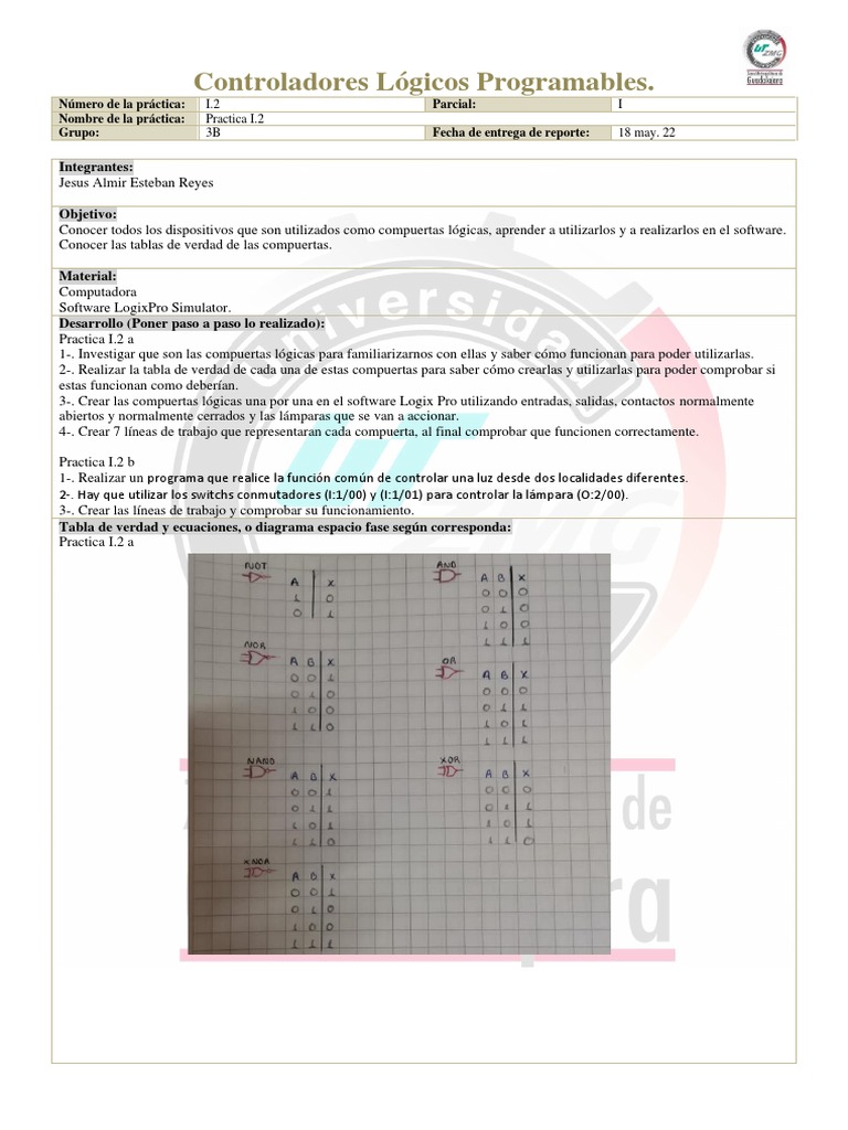 Compuertas Lógicas en Ladder | PDF | Informática