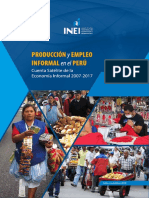 Libro producción y empleo informal en el Perú 2007-2017 INEI Análisis crítico