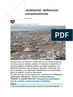 Deterioro Ambiental