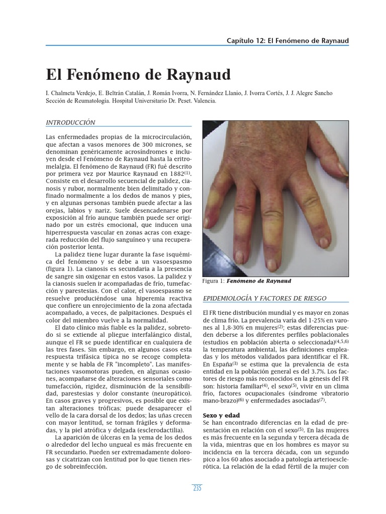 Cap 12 Fenomeno de Raynaud | PDF | Endotelio | Citocina