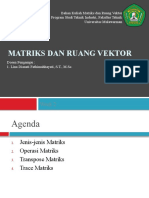 MATRIKS DAN RUANG VEKTOR