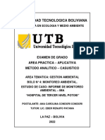 Informe de Monitoreo Ambiental