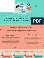 POSITIVE RELATIONS WITH OTHERS (Hubungan Positif Dengan Orang Lain)