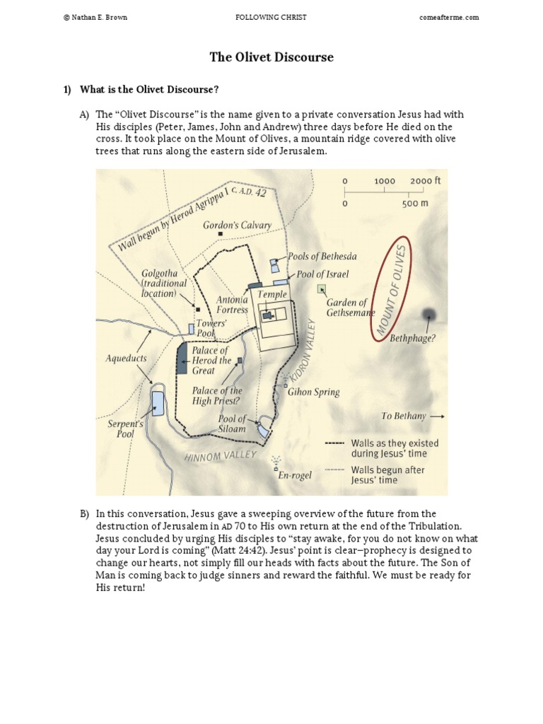The Olivet Discourse PDF Jesus Great Tribulation