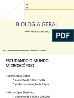 BIOLOGIA GERAL - Aula 2 - Microscopia e Técnicas
