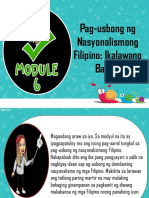 Pag-Usbong NG Nasyonalismong Filipino: Ikalawang Bahagi