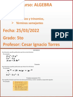 Clase 3 (Binomios y Trinomios)