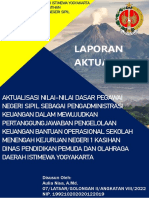 Laporan Aktualisasi: Disusun Oleh: Aulia Nisa, A.Md. 07/Latsar/Golongan Ii/Angkatan Viii/2022 NIP. 199210202020122019