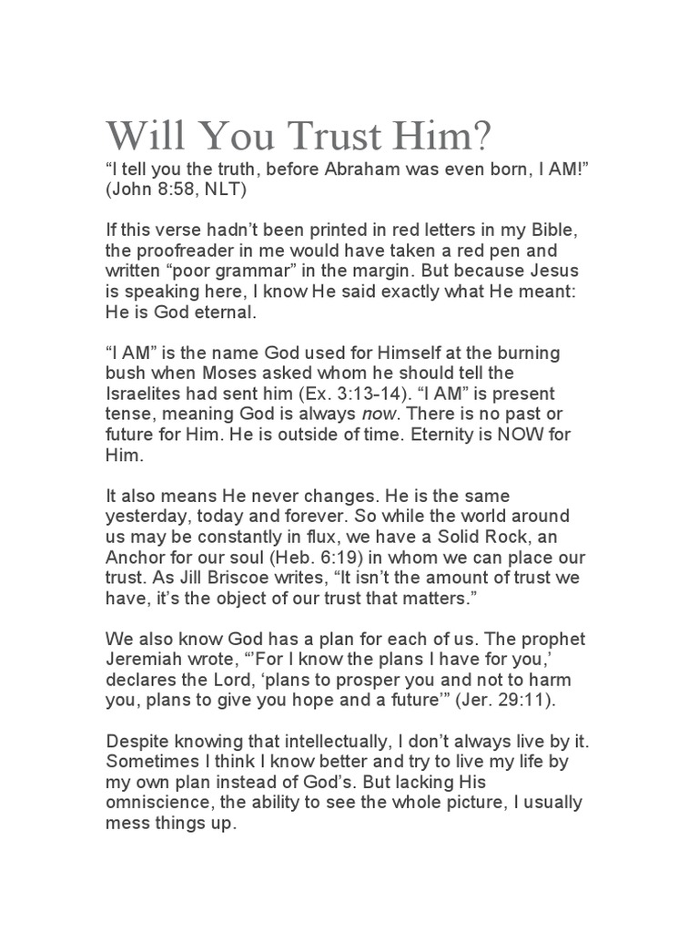 Will You Trust Him PDF