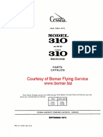 Cessna - 310, P, Q - 1969-1974 - Parts - Manual