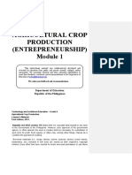 Agricultural Crop Production - MODULE 1 PDF