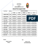 San Benito Elementary School AWA Schedule