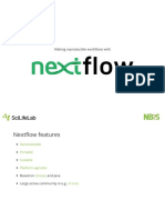 Making reproducible workflows with Nextflow features like portability, scalability and platform-agnostic execution