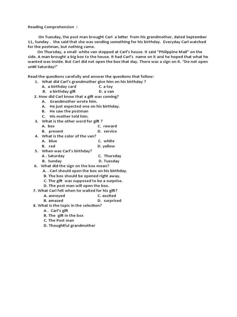 reading-comprehension-questionnaire-pdf