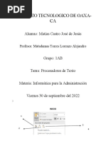 Procesadores de Texto Herramientas de Word Jose Matias