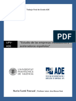 Fusté - Estudio de Las Empresas Incubadoras y Aceleradoras Españolas