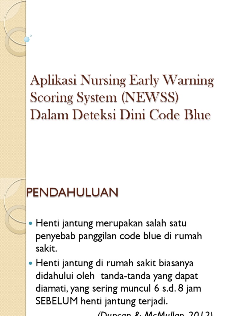 Aplikasi Nursing Early Warning Scoring System PDF