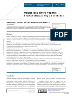 (1479683X - European Journal of Endocrinology) Diet-Induced Weight Loss Alters Hepatic Glucocorticoid Metabolism in Type 2 Diabetes Mellitus
